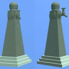 Stone Pillar Tap-kolom 3D-model