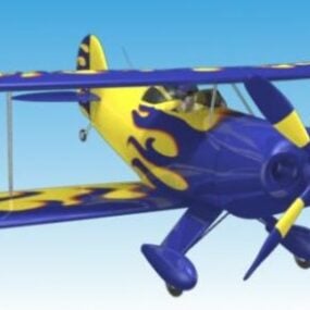 ピッツ飛行機3Dモデル