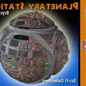 Station Scifi Planétaire modèle 3D