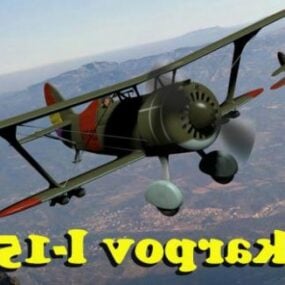 戦闘機ポリカルポフ3Dモデル