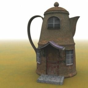 3D model ve stylu House Pot