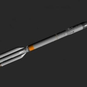 Proton Nükleer Roket Taşıma 3d modeli