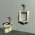 衛生的なトイレと小便器