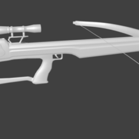 Modello 3d di arma a balestra quadrupla