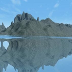 Beach Reef Mountain 3D-Modell
