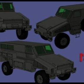 דגם תלת מימד של משאית צבאית Rg31