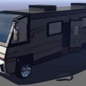 3д модель передвижного дома Rv Truck