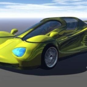 Mô hình 3d nguyên mẫu xe đua