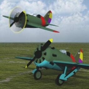 Kampfflugzeug Rata Mosca 3D-Modell