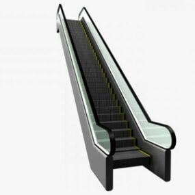 Model 3d Eskalator yang realistis
