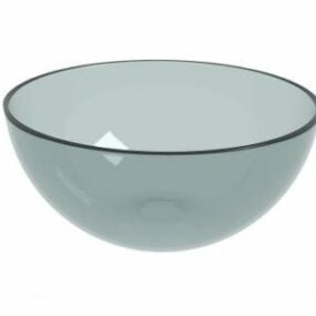 Realistic Glass Bowl 3d model