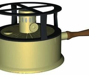 3d модель портативної газової плити
