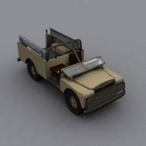 लैंडरोवर पिकअप कार 3डी मॉडल