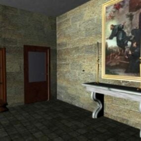 Villa Room 3D-malli