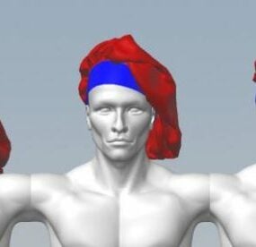 3D-модель сумки-капелюха з персонажем-манекеном