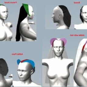 Moda Kapaklı Rönesans Mankeni 3D model