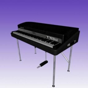 Rhodes Organ Keyboard 3d model
