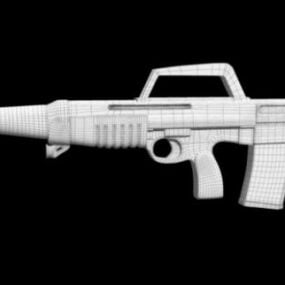 3D model pušky bez materiálu