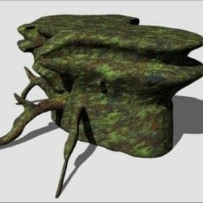 Přírodní Moss Rock 3D model