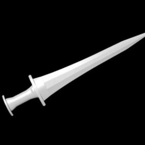 Modello 3d dell'arma antica della spada romana