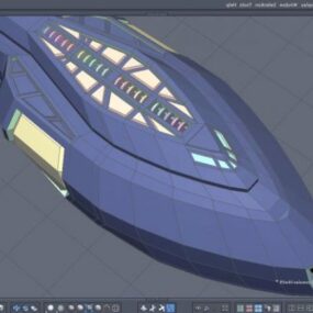 نموذج سفينة الفضاء رومولان ثلاثي الأبعاد