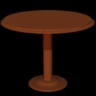 Ronde Salontafel Rood Hout