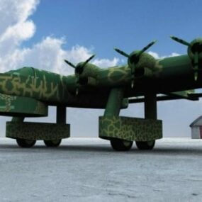 الطائرة العسكرية الروسية K7 كالينين نموذج ثلاثي الأبعاد