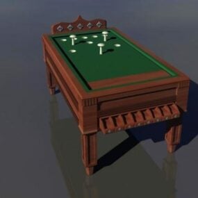 Beige Neo Classic Bedside Table 3d model