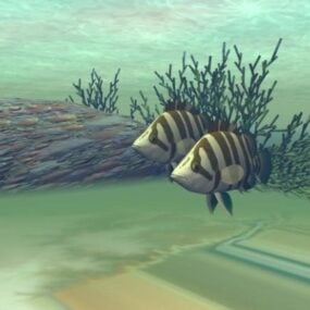Fish Under Sea 3d model