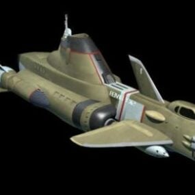 Skydiver Submarine 3d model