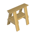 Dřevěná pila koňská lavice