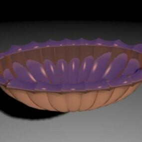 Badkamer Clamshell wastafel 3D-model