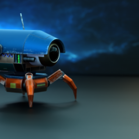 Scifi Crab Robot 3d model