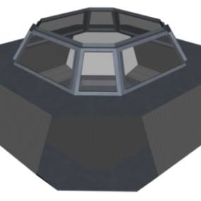 Scifi Denetleyici Masası Arka Planı 3D modeli