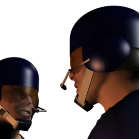 דגם Scifi Helmet 3D