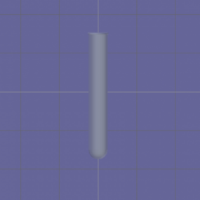 Lab Accessories Empty Test Tube 3d model