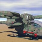 Scifi Hovercraft Futuristic Spaceship
