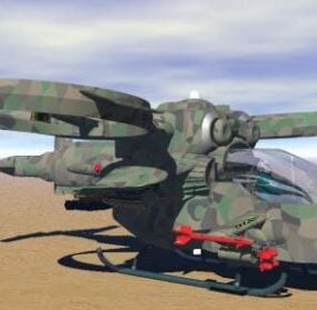 Scifi Hovercraft Futuristic Spaceship 3d model