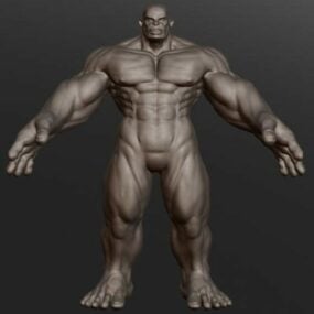 괴물 조각 캐릭터 3d 모델