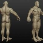 Strong Body Alien Man Character