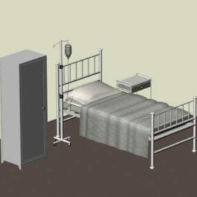 Tetapkan model 3d Peralatan Hospital