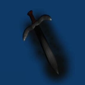 Black Shadow Dagger דגם תלת מימד