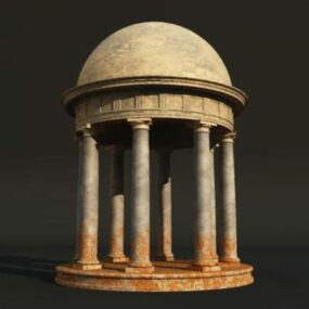 Modelo 3D do Pavilhão de Jardim Clássico