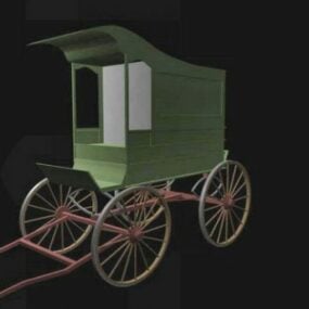 Vintage Peddlers Wagon 3d-modell