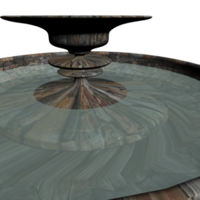 3д модель Простого фонтана