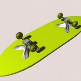 لوح التزلج الرياضي الحديث نموذج ثلاثي الأبعاد