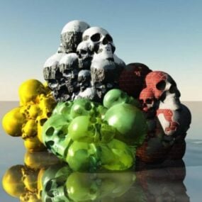 Skull Island Sculpture 3d model