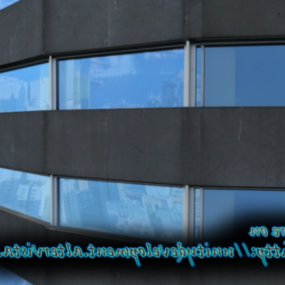 Szklana fasada budynku wieżowca Model 3D