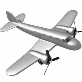 Spitfire Vintage Aircraft 3D-malli