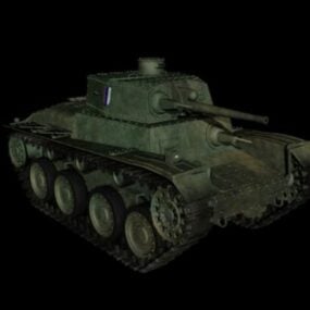 Mô hình 2d vũ khí xe tăng Liên Xô cổ điển Ww3